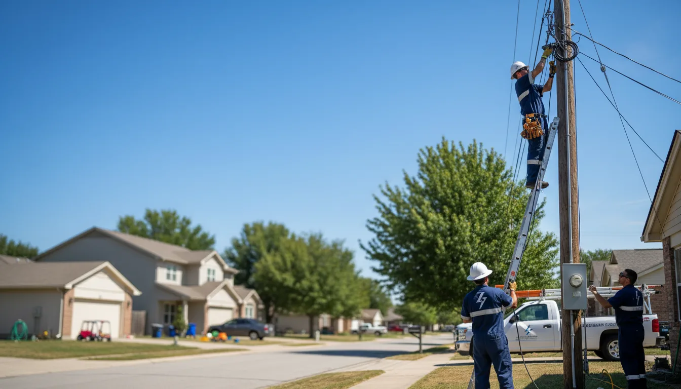 Residential electrician providing installation services in Lucernemines, PA